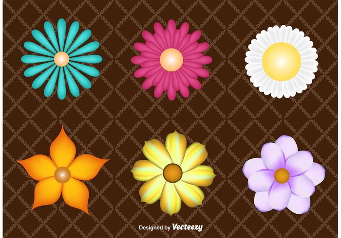 Decoraciones florales vector