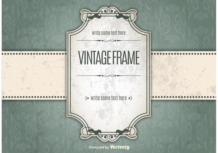 Vintage Invite Frame vector