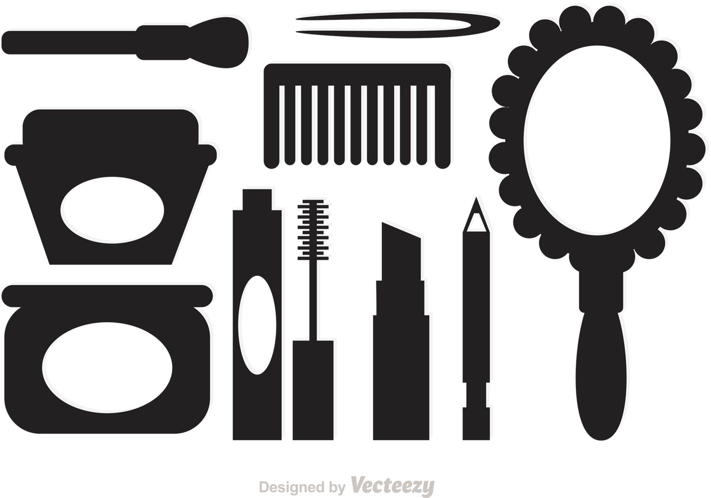 Cosmetic Silhouette Vector Icons Download Free Vectors Clipart