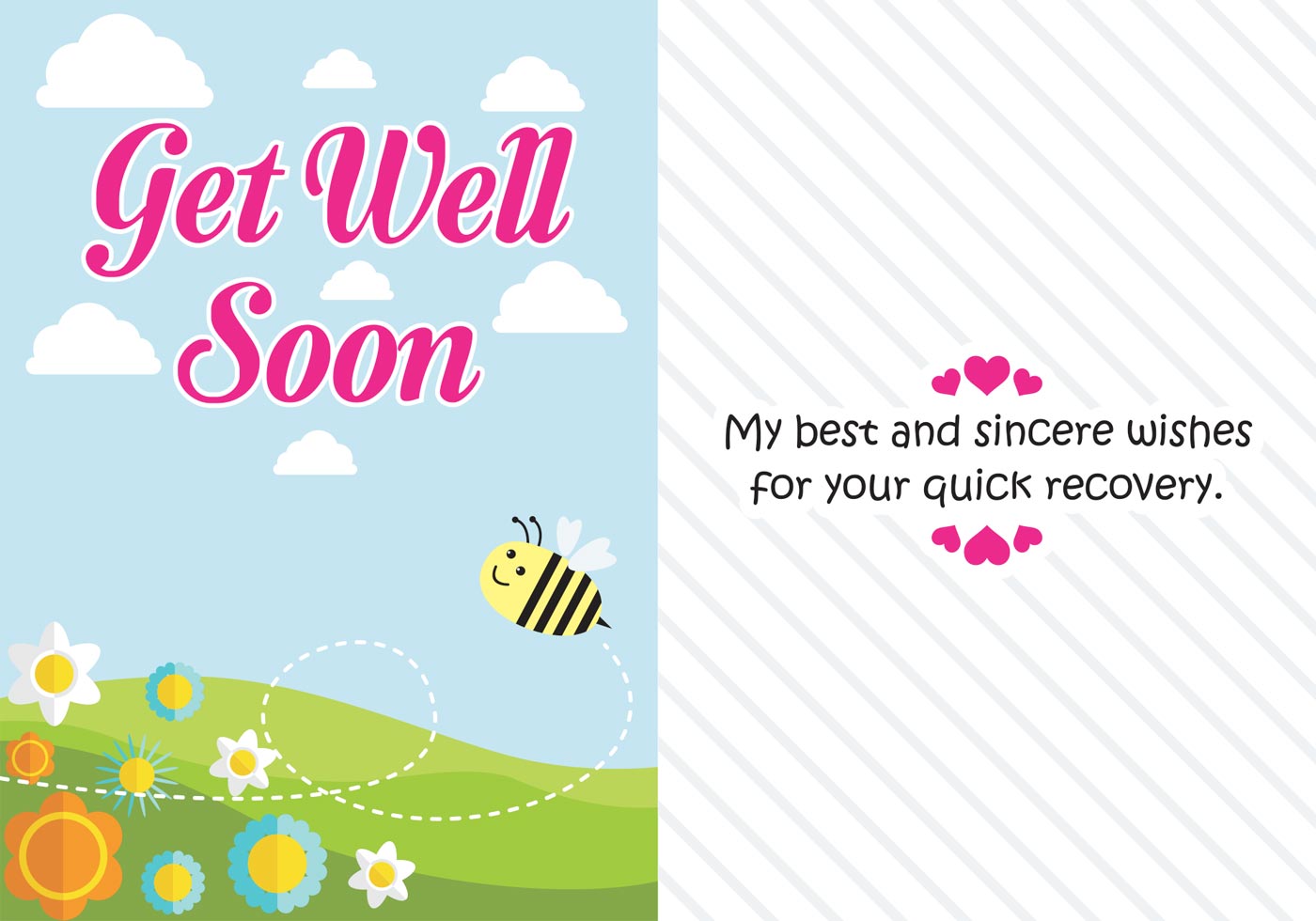 Get Well Soon Cards Vector Art Icons And Graphics For Free Download