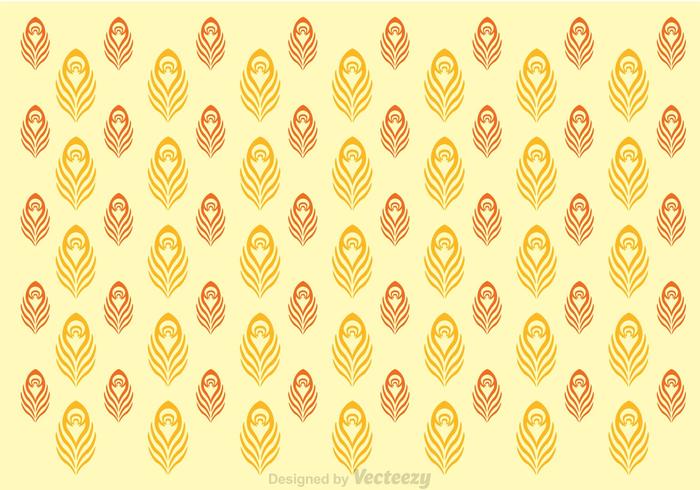 Simple Peacock Pattern Vector