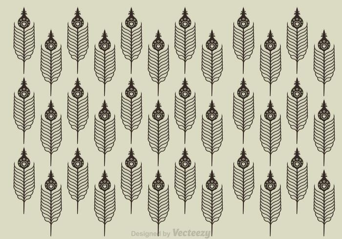 Peacock Feather Pattern vector