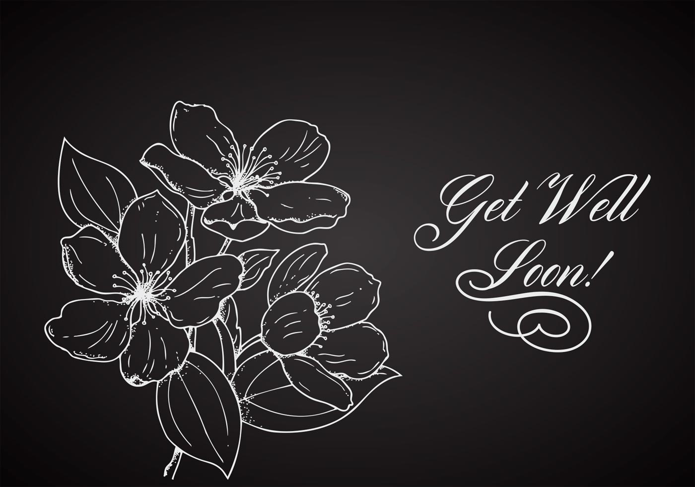 Download Free Flower Get Well Soon Vector Card - Download Free ...