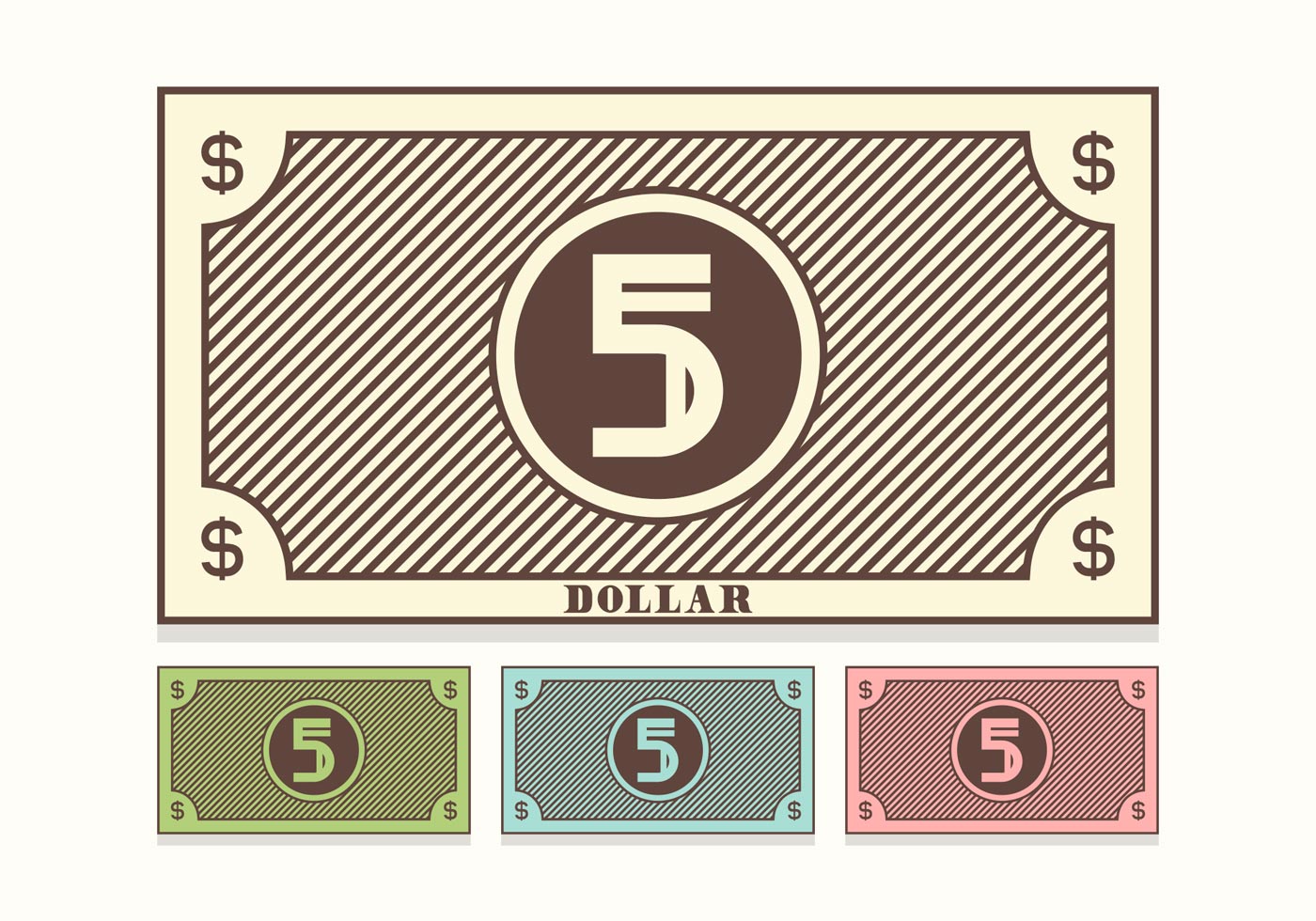 5 dollar bill clip art