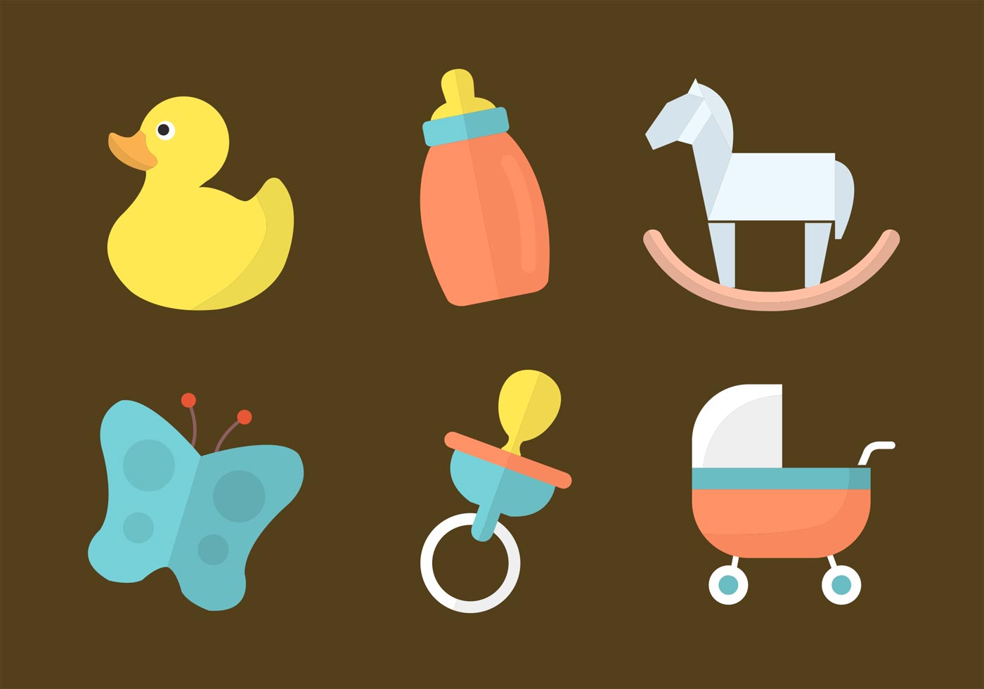 Download Free Vector Baby Toys - Download Free Vector Art, Stock ...