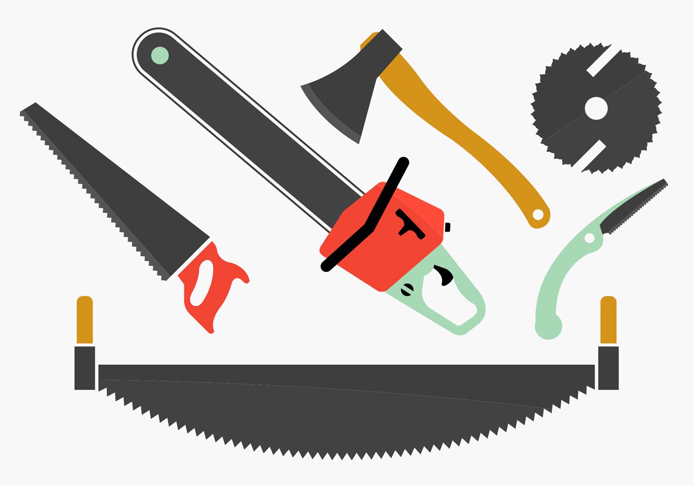 Woodworking Tool Collection. - Download Free Vector Art 