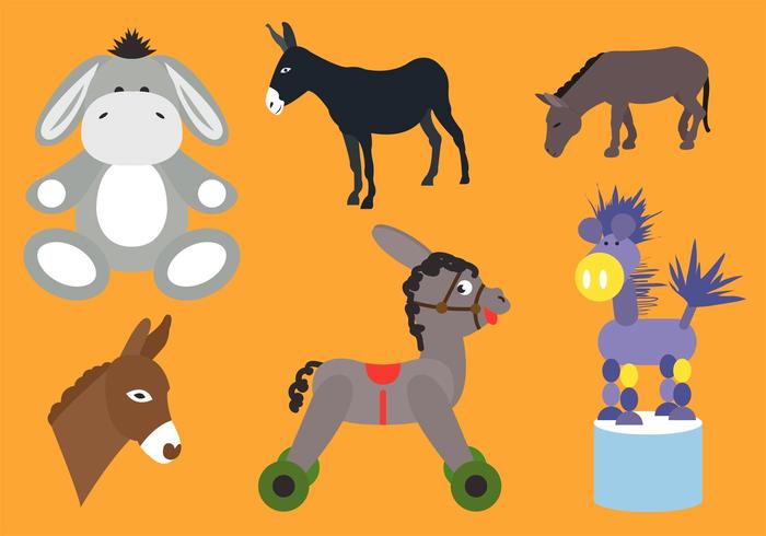 Donkey Vector Collection Donkey Vector Collection