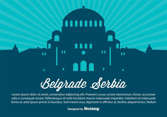Belgarde Serbia Silhouette Illustration Belgarde Serbia Silhouette Illustration