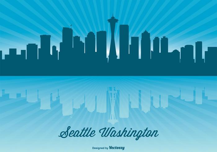 Seattle Skyline Illustration Seattle Skyline Illustration