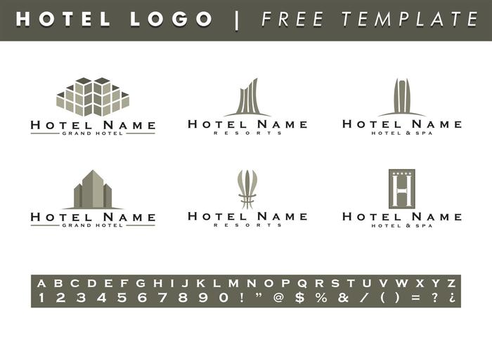 Hoteles Logotipo Plantillas Vector Gratis