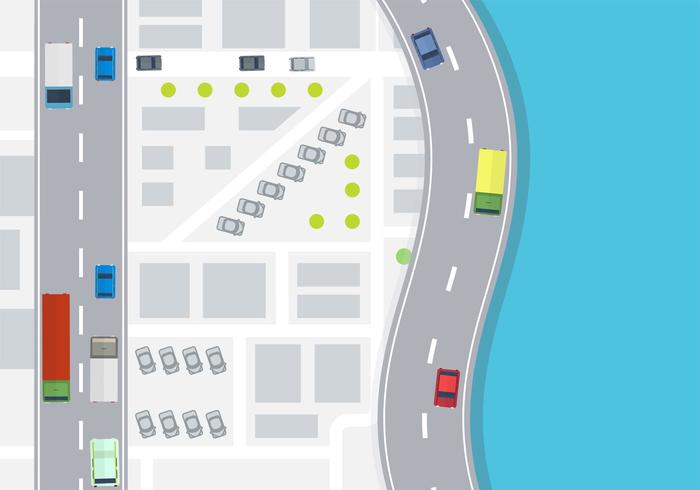 Car Aerial View Vector Car Aerial View Vector