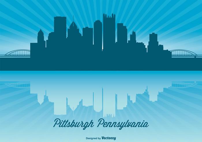 Pittsburgh Skyline Illustration Pittsburgh Skyline Illustration