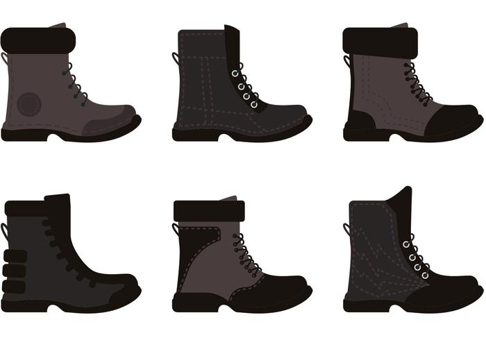 Mens Boots Vectors Mens Boots Vectors