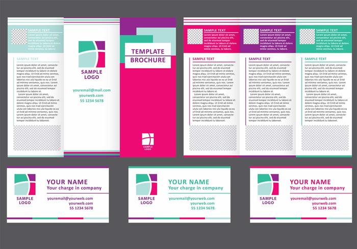 Business Fold Brochure Vector 