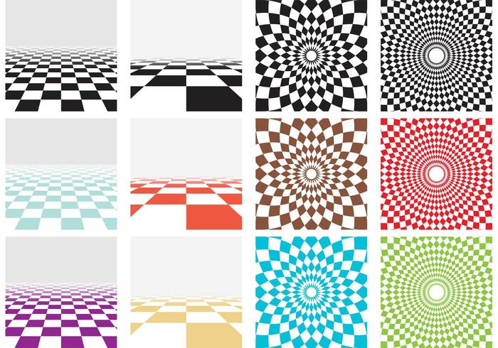 Vector Checker Board Patterns