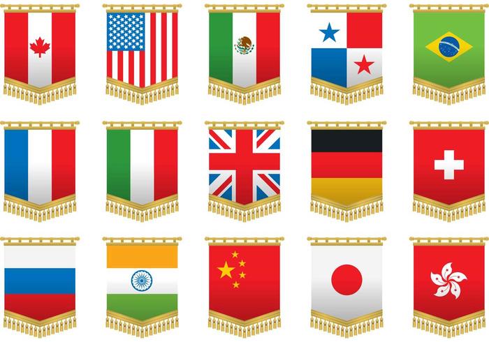 Wall Tapestry Flag Vectors