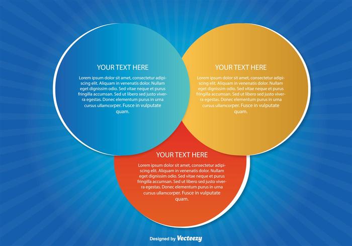 Modern Text Circles Illustration vector