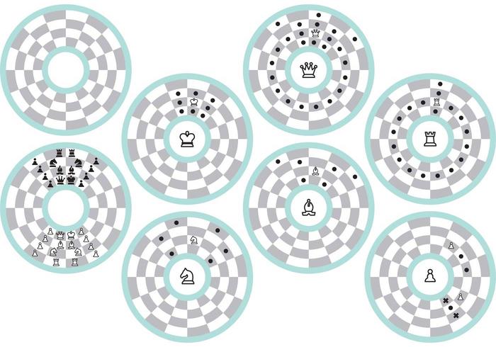 Circular Chess Movement Vectors