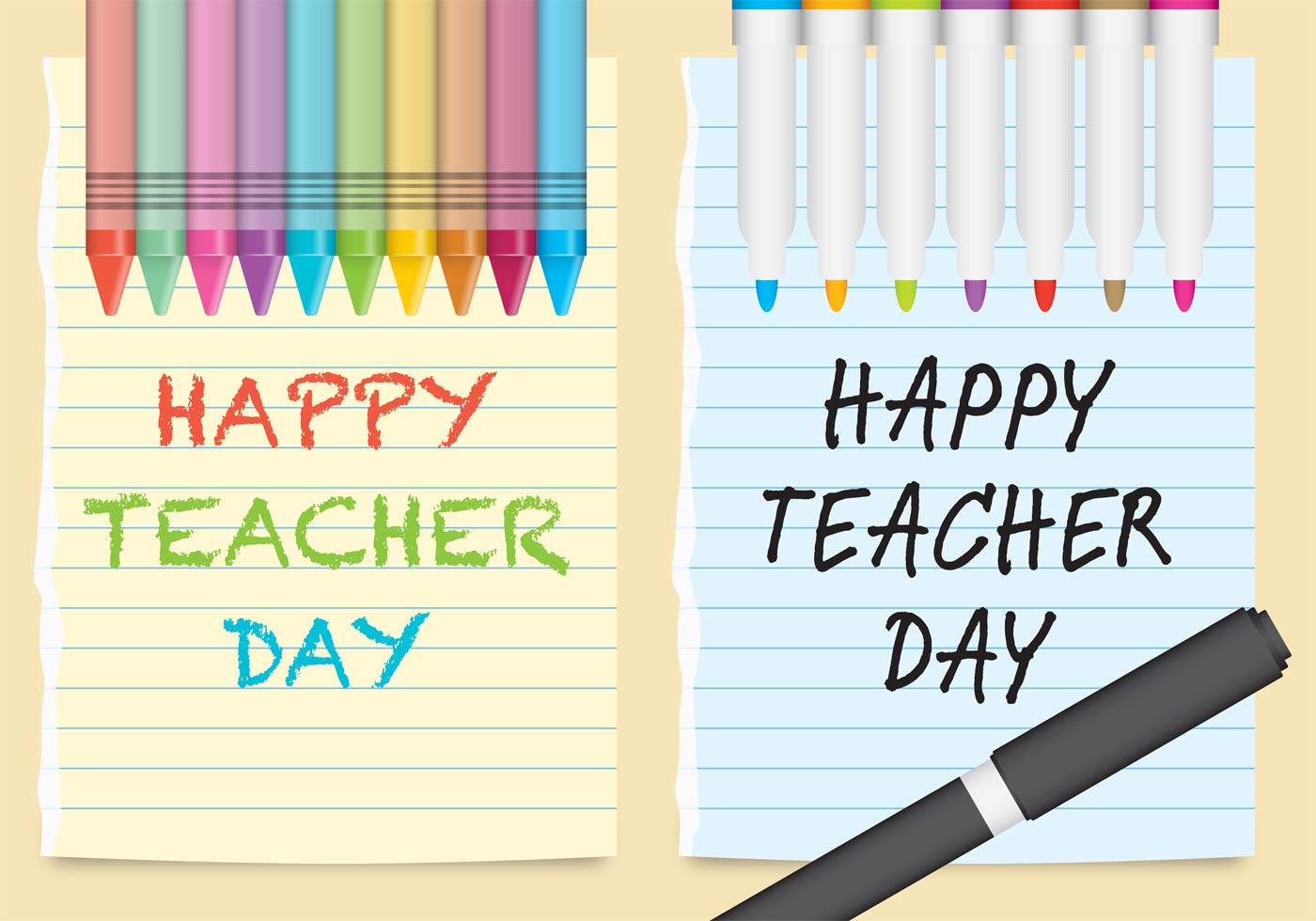 vector-teacher-day-paper-91800-vector-art-at-vecteezy