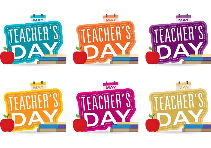 Teacher Day Vectors