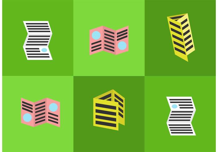 Tri Fold Brochure Icons Tri Fold Brochure Icons