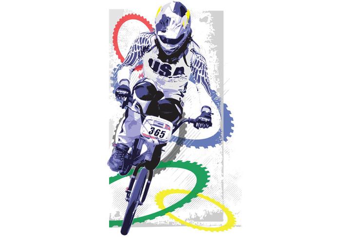 Vector BMX Olympian Mike Day Vector BMX Olympian Mike Day