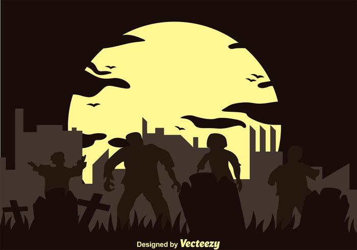 Vector Zombie Silhouette