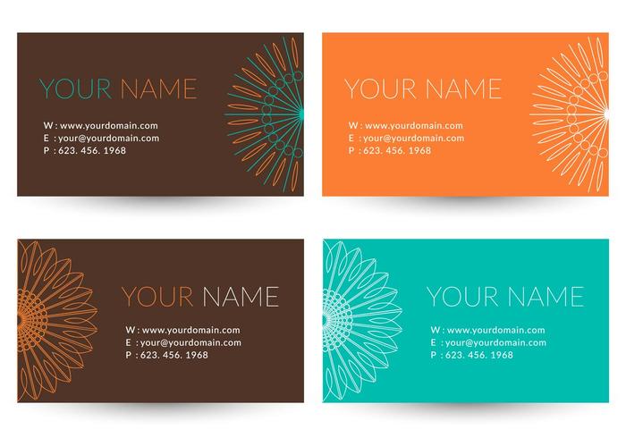 Free Trendy Business Vector Card