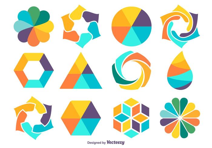 Colorful Shape Set vector