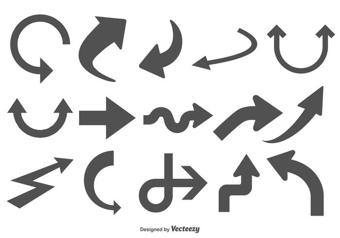 Formas de flecha surtidas vector