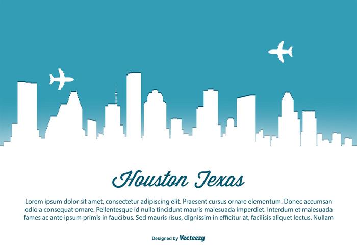 Houston Skyline Illustration Houston Skyline Illustration