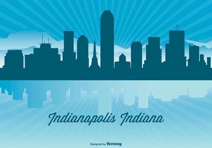 Indianapolis Skyline Illustration Indianapolis Skyline Illustration