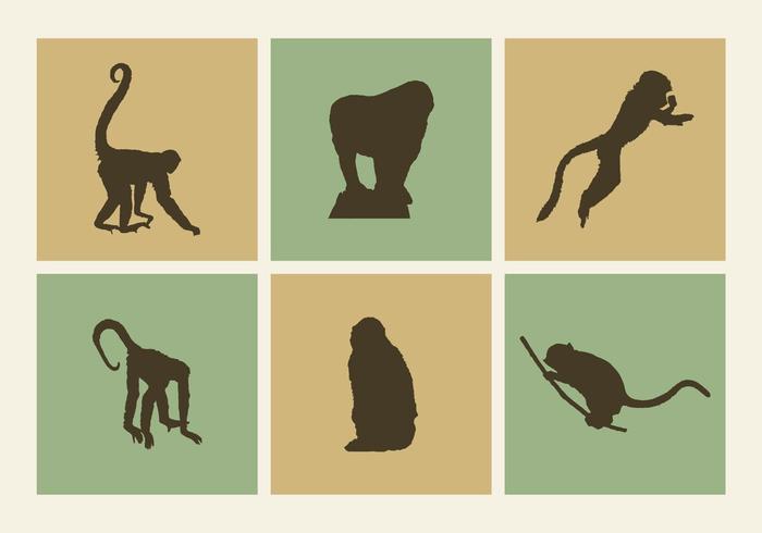 Monkey Silhouettes Vector Graphics Free Monkey Silhouettes Vector Graphics Free