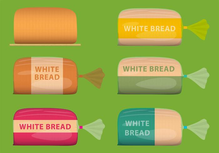 Vector White Bread Packages Vector White Bread Packages