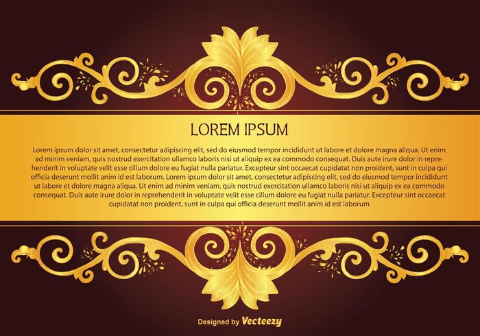 Beautiful Gold and Maroon Color Background - Download Free