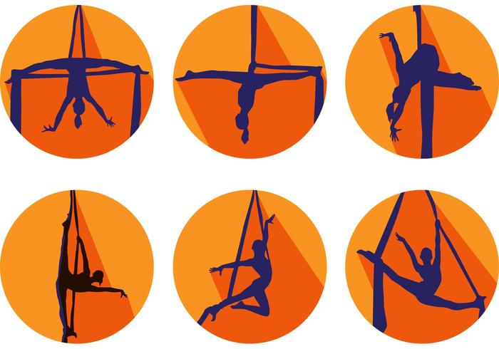 Gymnastics Silhouette Vectors
