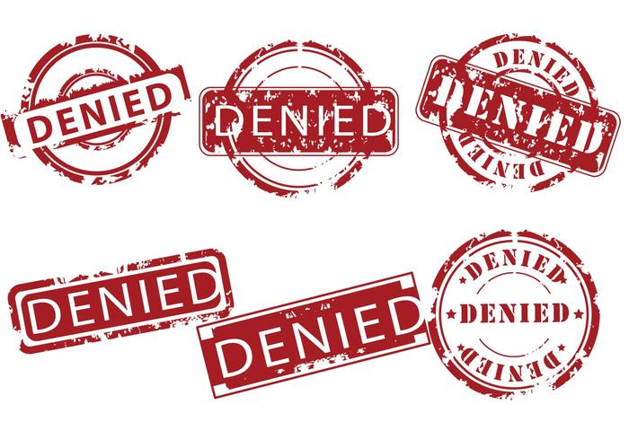 Denied Stamp Vectors