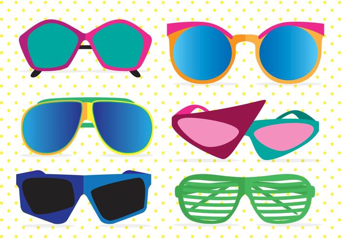 80's Sunglasses Vectors 