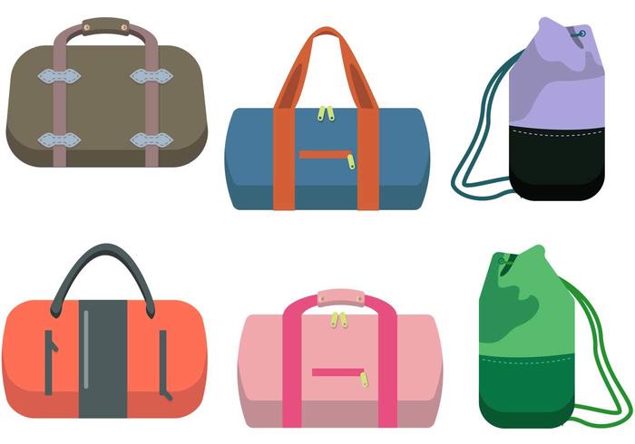 Duffle Bag Vector Set