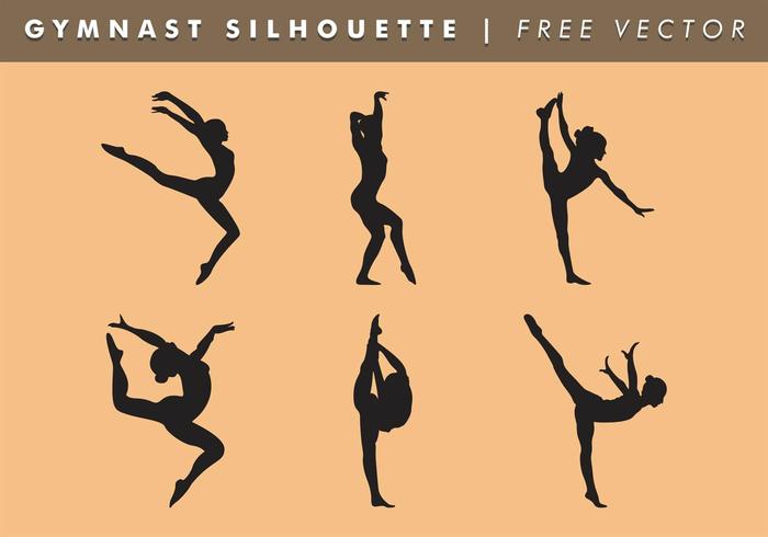 Gymnast Women Silhouette Vector 