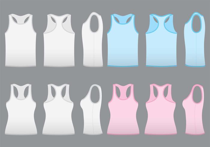 Tank Top Template Vectors