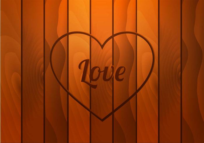 Free Heart Carved Wood Vector Free Heart Carved Wood Vector