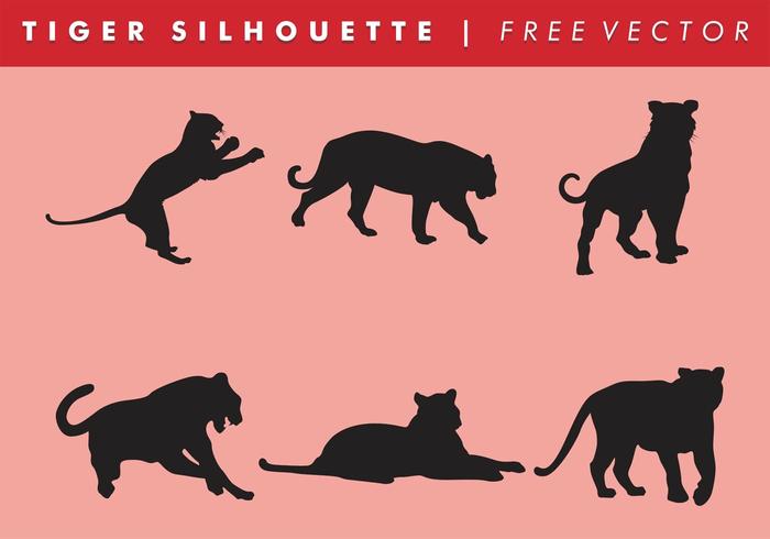 Tiger Silhouette Vector Free