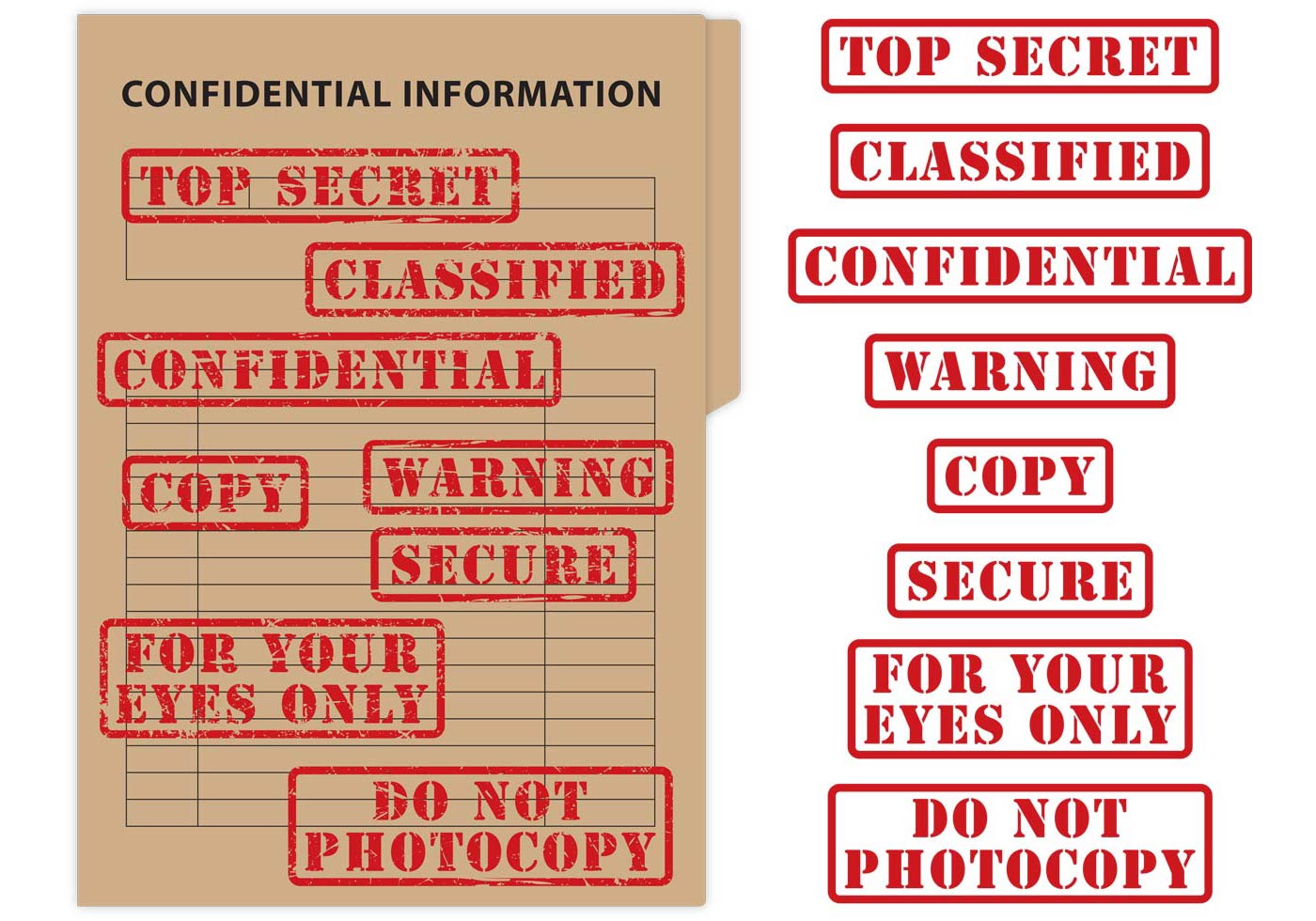 top secret classified stamp