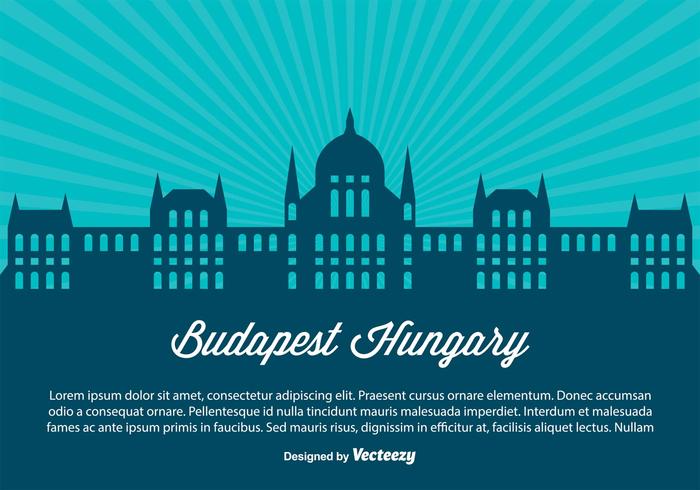 Budapest Hungary Skyline Illustration Budapest Hungary Skyline Illustration