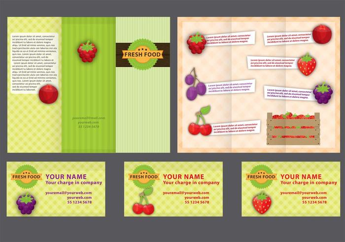 Farm Fold Brochure Vector 