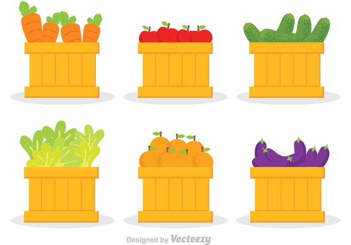 Vegetables And Fruits Vector