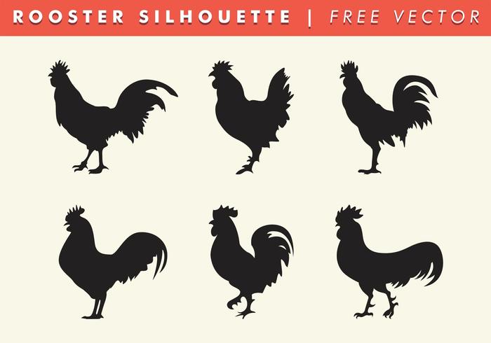 Rooster Silhouette Vector 