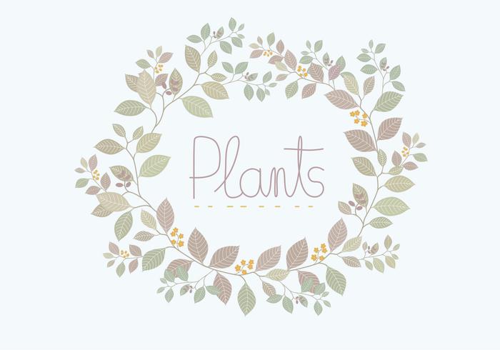 Vector Plants Wreath