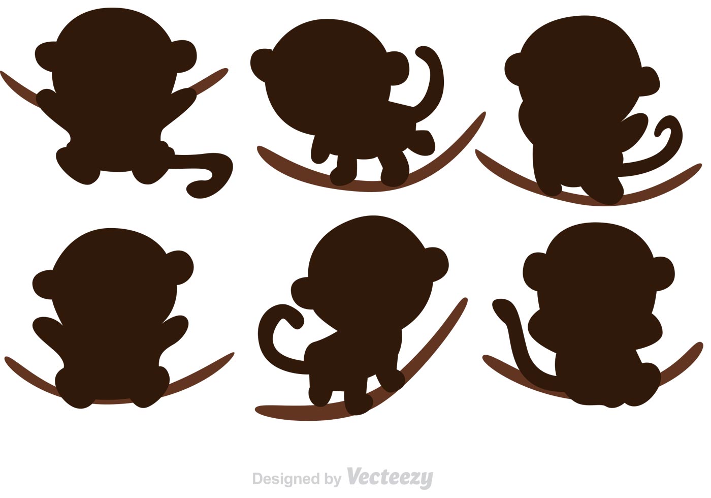 Free Free 279 Silhouette Baby Monkey Svg SVG PNG EPS DXF File